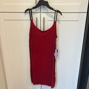 Nwt Kada The Foundation Cami Mini Dress in Bordeaux Medium